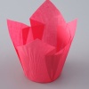 Форма бумажная /Тюльпан/, темно-розовый, 5x8см.